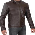 Real Cowhide Brown Leather Jacket - Image 6