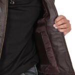 Real Cowhide Brown Leather Jacket - Image 2