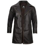 Real Leather Rub Off Car Coat For Men - Image 5