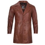 Real Leather Rub Off Car Coat For Men - Image 4