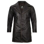Real Leather Rub Off Car Coat For Men