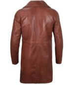 Real Leather Rub Off Car Coat For Men - Image 6
