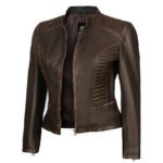 Women’s Biker Leather Jacket - Image 3