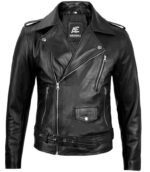 Black Moto Leather Jacket | Asymmetrical Style
